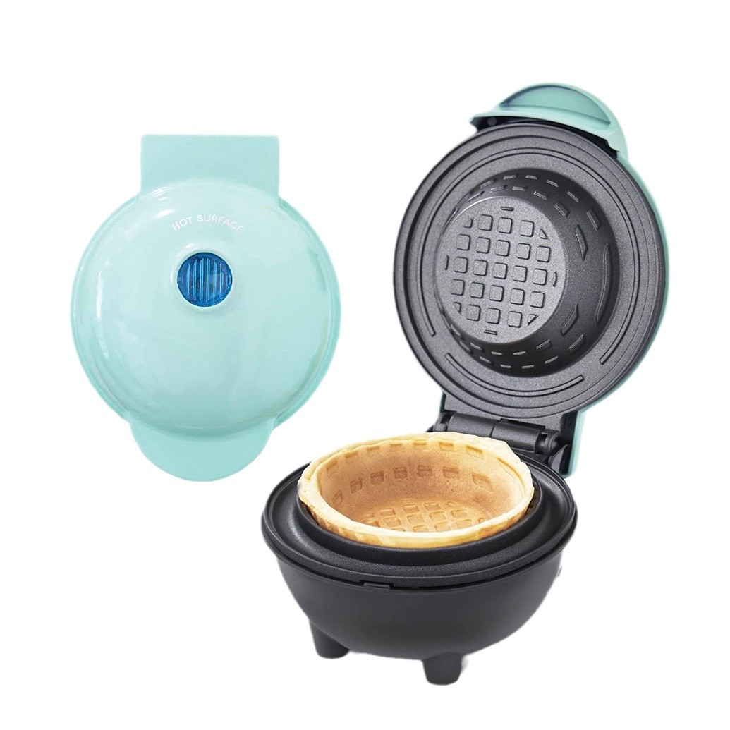 Mini Waffle Maker Machine - Мини-аппарат для приготовления вафельных мисок, электрическая
