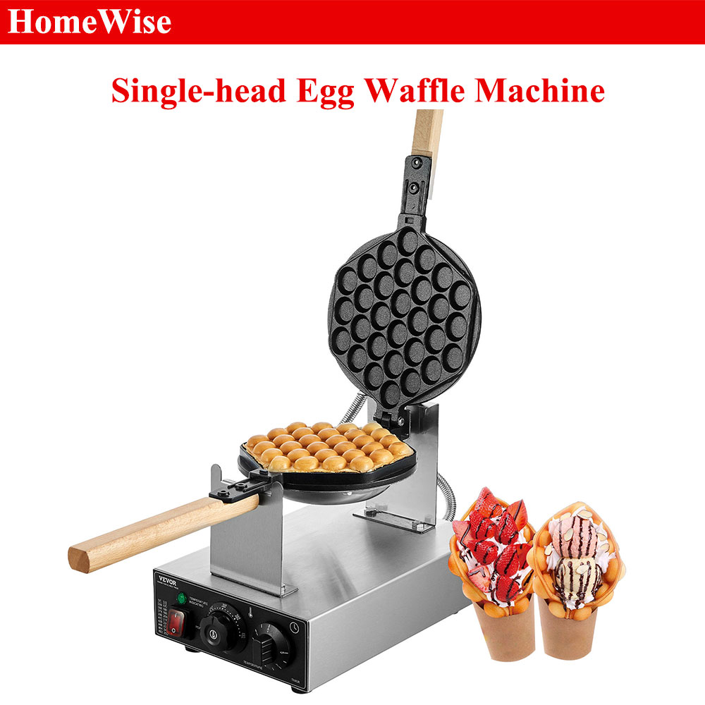 Mini Waffle Maker Machine - HomeWise Коммерческая вафельница с яичными пузырьками