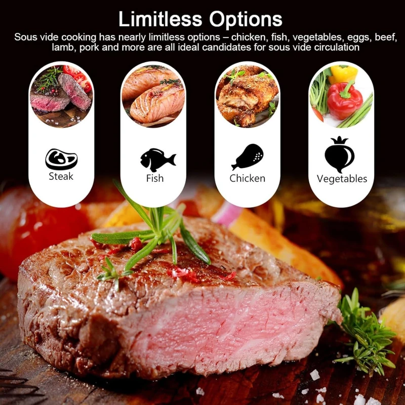 1800 Вт, аппарат для приготовл – обзор и цена Digital Sous Vide Precision Cooker